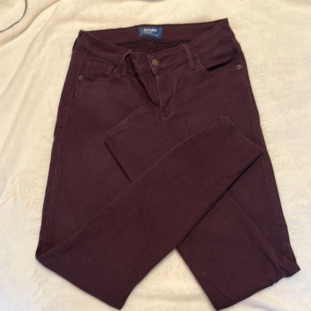 Purple skinny jeans